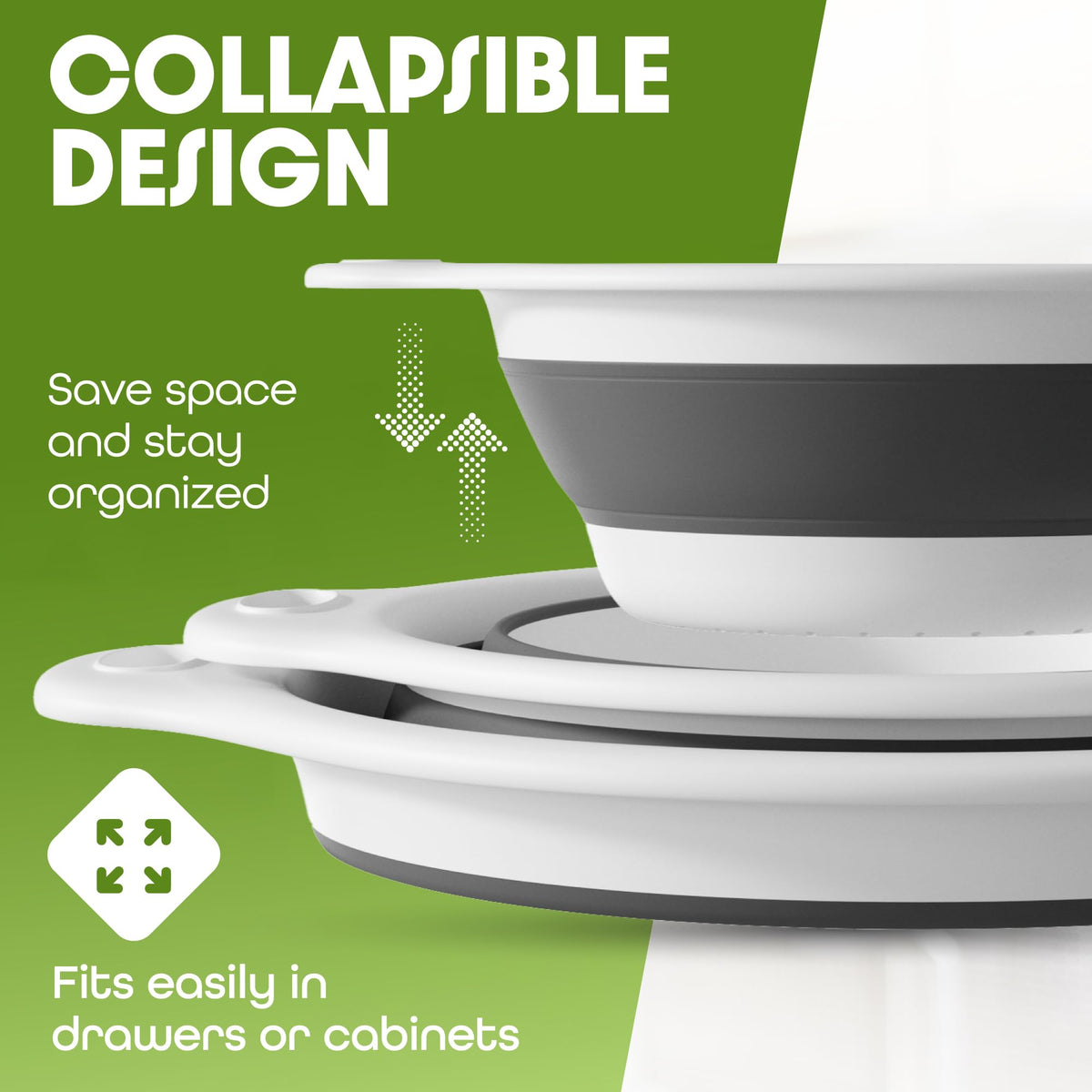 Gevoli draining tray keeps the counter tidy while draining hot water.