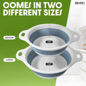 Gevoli self-draining base design reduces counter wobble during draining.