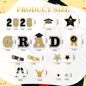 Geyee hat and diploma magnets add festive flair to vehicles