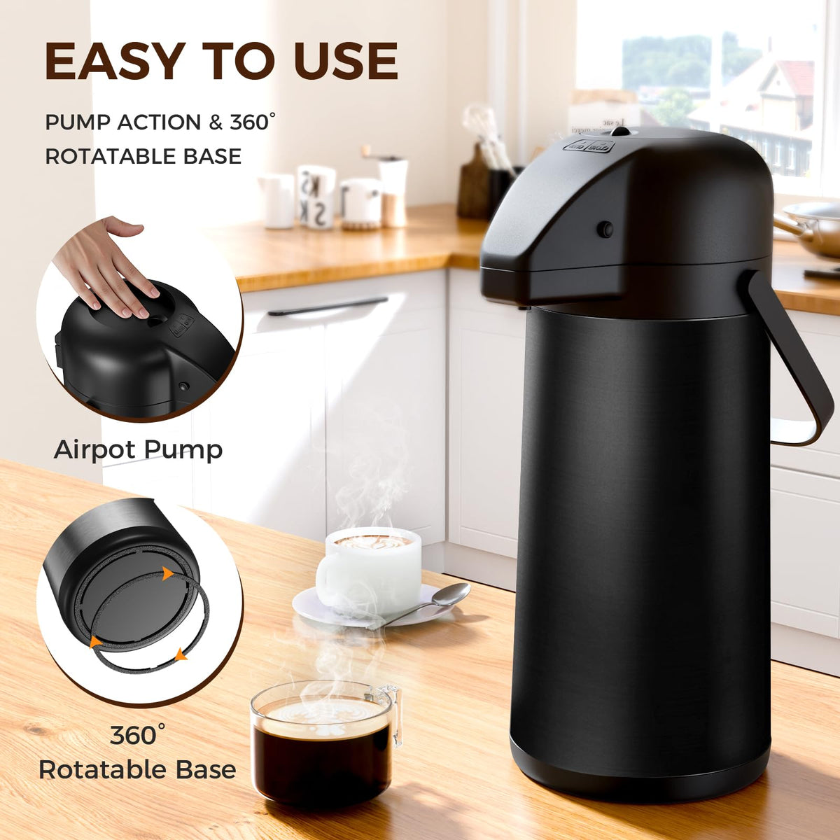 Gezoss 102oz capacity ideal for large offices or parties.