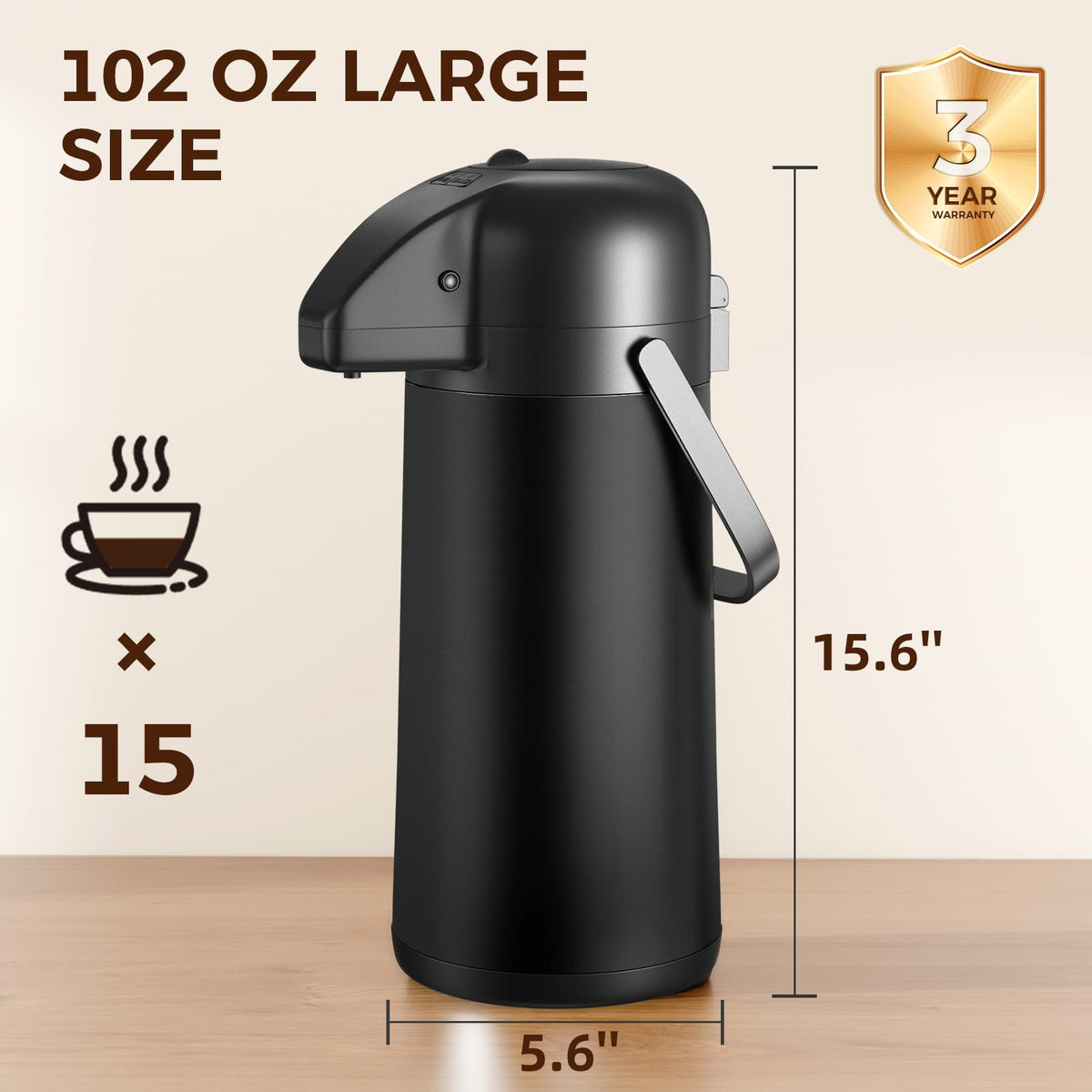 Gezoss durable, rust-proof construction stands up to daily use.
