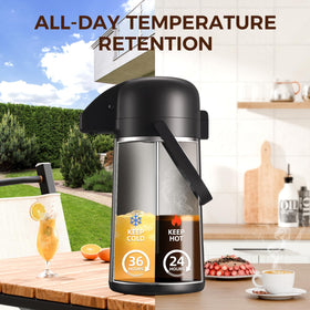 Gezoss wide-mouth opening simplifies filling, ice, and cleaning.