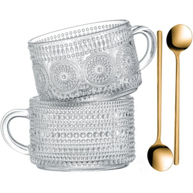 Gezzeny sunflower-embossed mug for stylish daily coffee moments