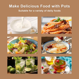 GFZYHEBEI versatile glass pot ideal for soups, stews, and reheating.