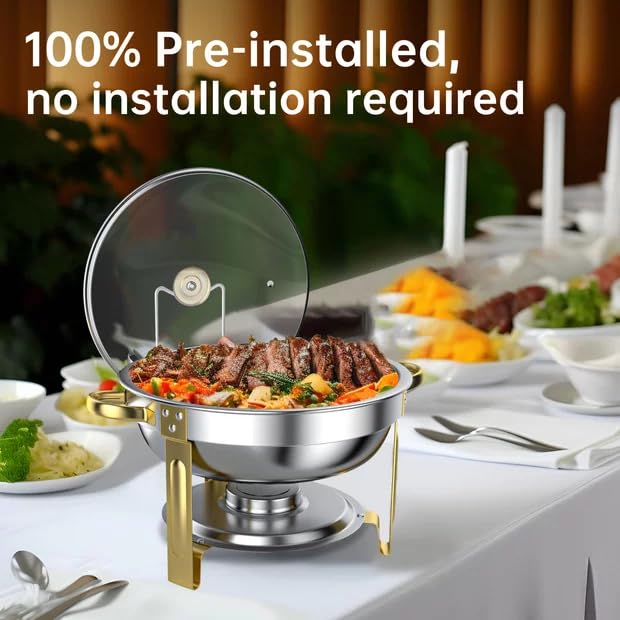 GGIU 5-quart capacity chafing dish ideal for large catering portions