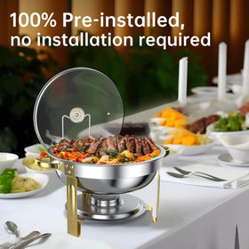 GGIU 5-quart capacity chafing dish ideal for large catering portions