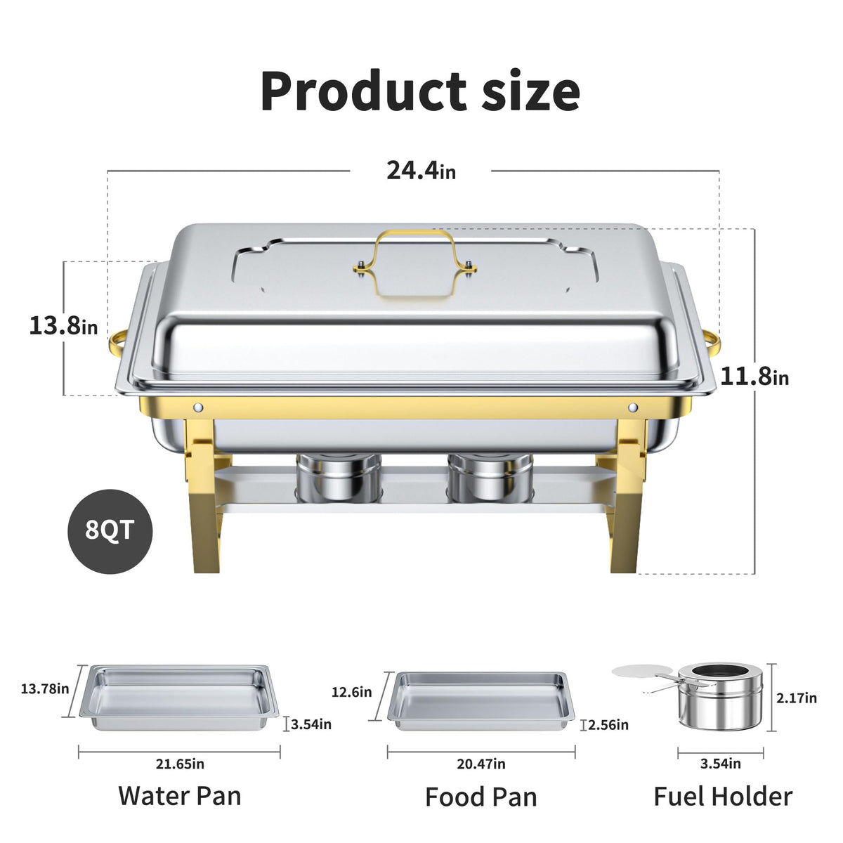 GGIU chafing dish set for busy events, durable and reliable for catering.