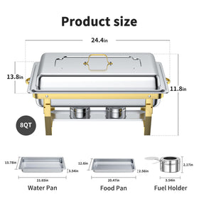 GGIU chafing dish set for busy events, durable and reliable for catering.