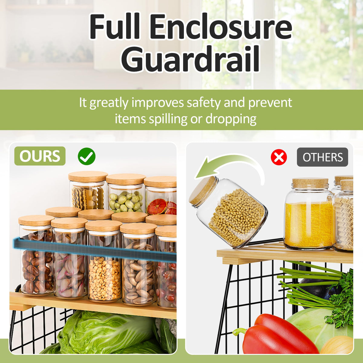 GGIU multi-use magnetic basket adds pantry or laundry storage space