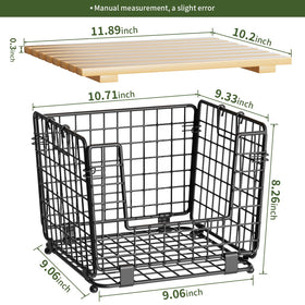 Non-slip feet ensure stable placement on countertops or shelves