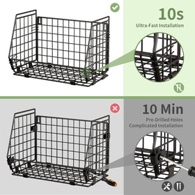 GGIU wire fruit basket for potatoes storage keeps vegetables organized and ventilated.