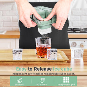 GGOW 2-inch whiskey cubes tray for chill and taste