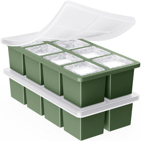 GGOW big silicone ice cube tray for large, slow-melting cubes