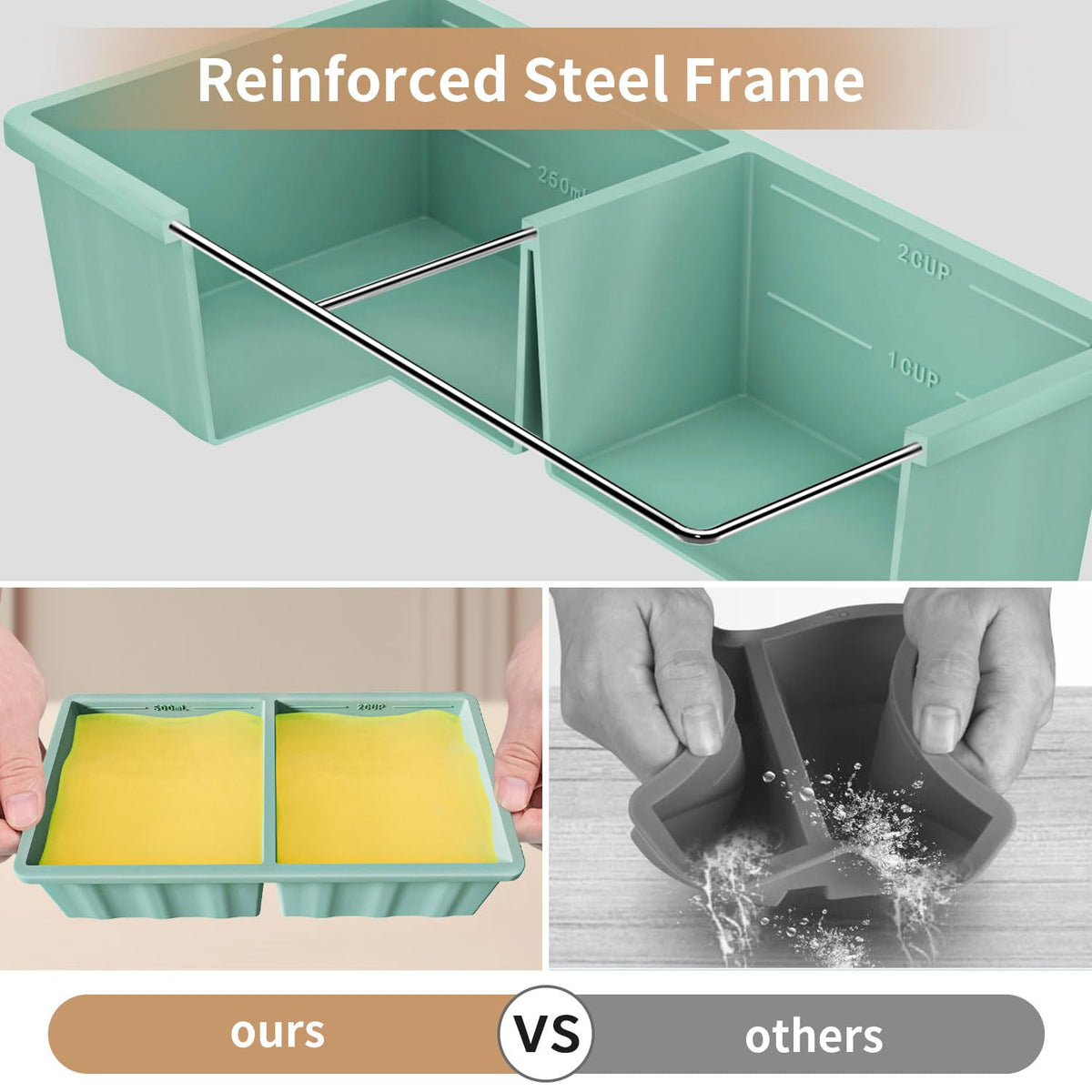 GGOW freezer tray is food-grade silicone safe for dishwasher, oven, and fridge.