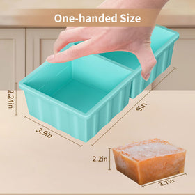 GGOW 2-pack silicone freezer trays store portions neatly