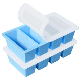 GGOW silicone freezer tray with 125 ml and 250 ml portions for precise freezing.