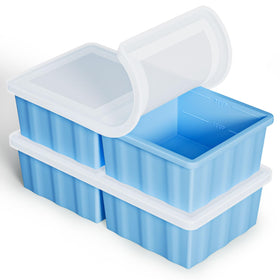 GGOW silicone freezer tray with lid for precise 1- and 2-cup portions.