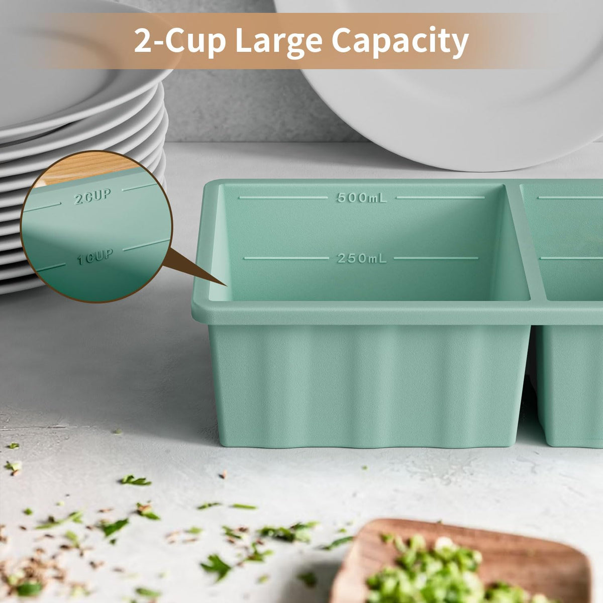 GGOW stackable design keeps your freezer neat and organized.
