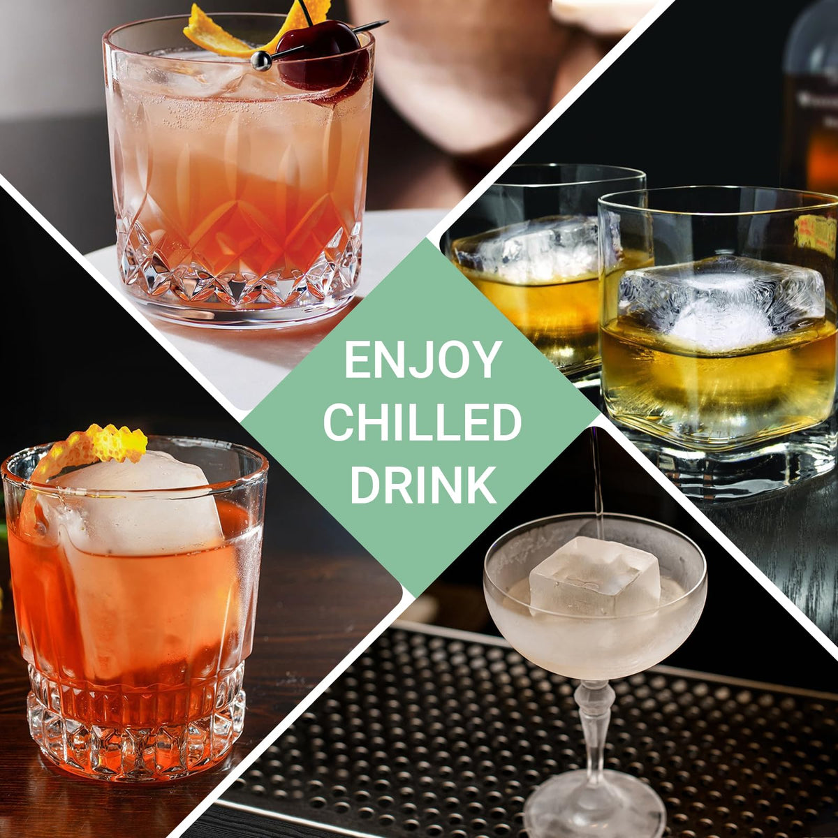 GGOW stackable ice tray saves freezer space and stores multiple trays