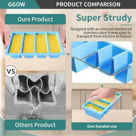 GGOW tray shows reinforced stainless steel frame for steady use.