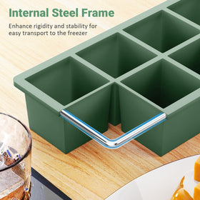 GGOW sturdy steel-frame tray supports freezing and removal