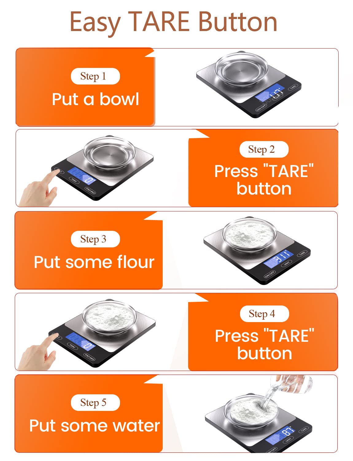 GGQ Food Scale compact storage keeps countertops tidy between uses.