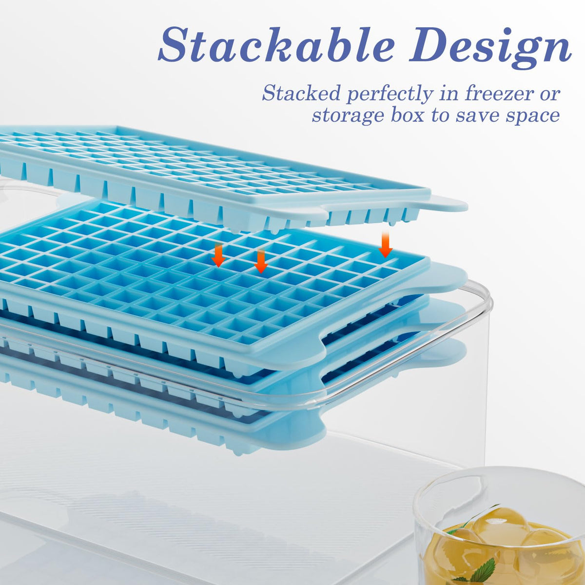 GGUW easy-release ice tray in action for quick ice release.