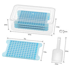 GGUW mini ice cubes tray displaying compact design for small freezers.