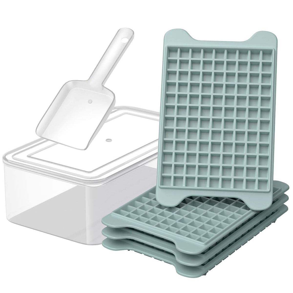 GGUW Nugget ice tray showing 108 mini cubes for cocktails and drinks