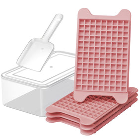 GGUW nugget ice tray with bin, open to show easy-release mechanism for quick ice