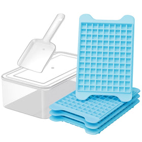 GGUW nugget ice tray with bin showing easy release for cocktails.