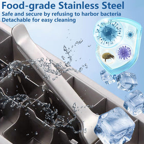 GHAHILI multi-use ice tray supports frozen sauces, herbs, and portioning.