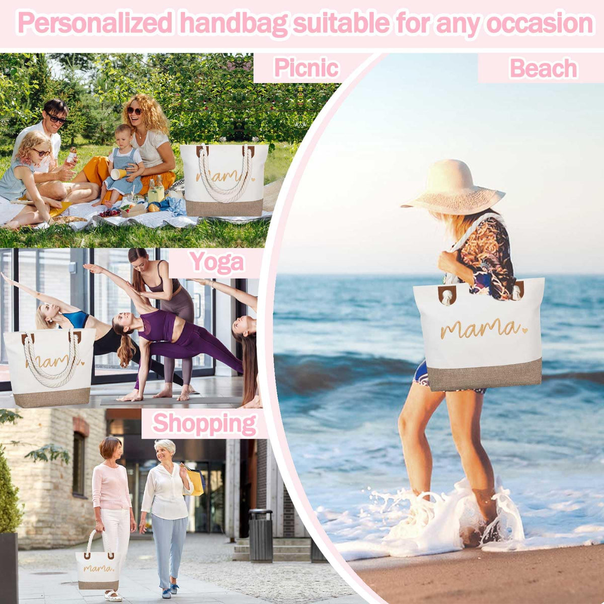GhvyenntteS Mama Bag adjustable strap for versatile carrying options