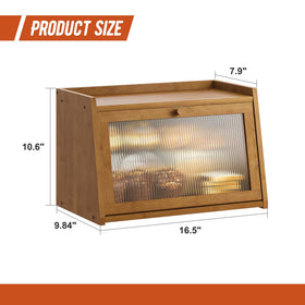 GHWIE bread box interior demonstrates spacious storage for multiple bread types.
