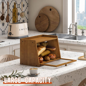 GHWIE large storage capacity keeps bread organized and accessible.