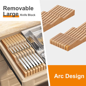 GHWIE Moso bamboo construction blends sustainability with durable knife storage