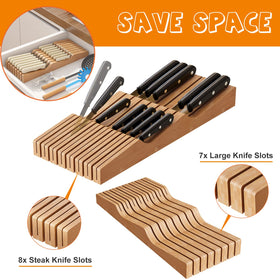 GHWIE renewable bamboo drawer block complements modern kitchens with timeless appeal