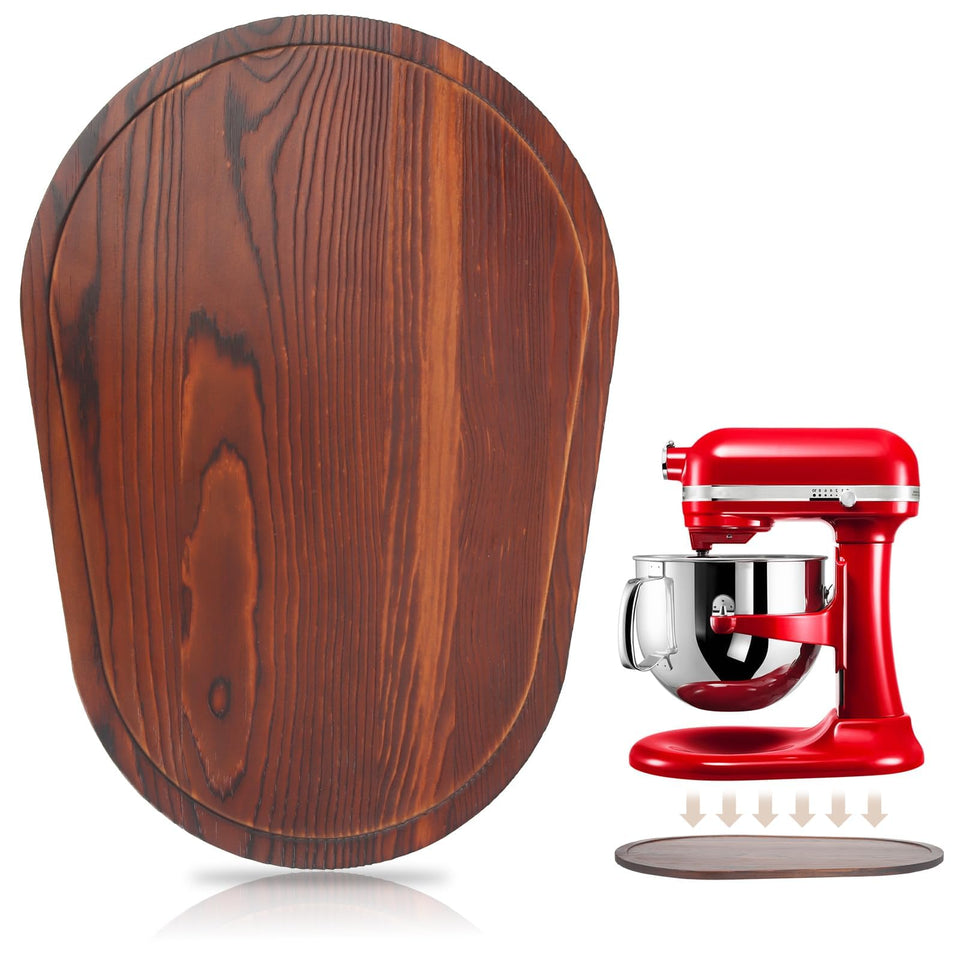 GIASSVIO mixer slider bamboo aids smooth counter repositioning of your mixer.