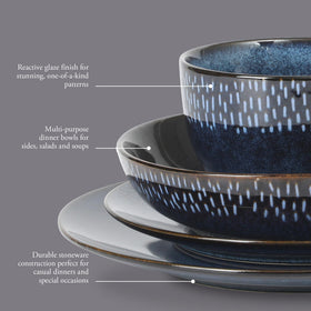 Gibson Elite Matisse cereal bowl with double-bowl convenience for soups and cereals.