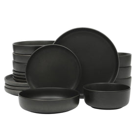 Gibson Elite Pasco 10.5-inch dinner plate with durable non-porous stoneware for everyday meals.