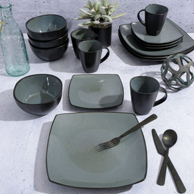 Gibson Elite Soho Lounge bowls with Eclipse glaze; versatile for cereals, soups, and salads.