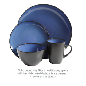 Gibson Elite Soho Round bowl highlights organic glaze and durable stoneware for everyday use.