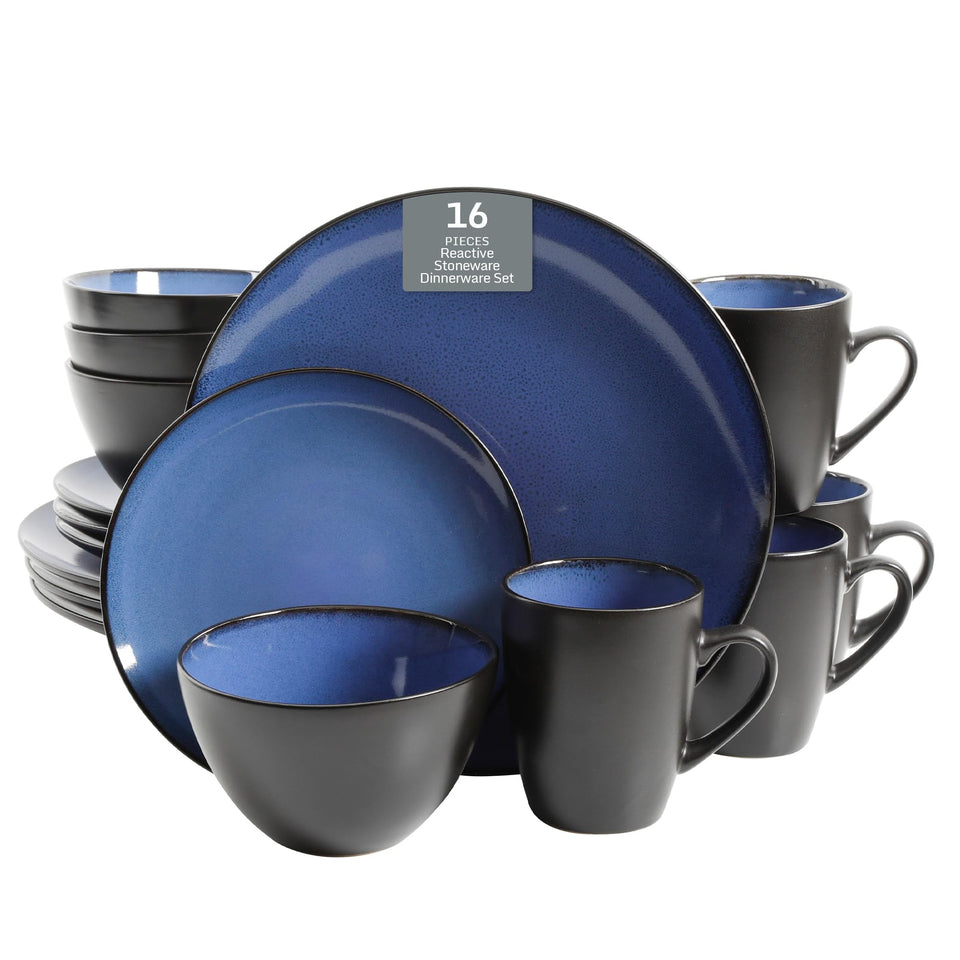 Gibson Elite Soho Round dinner plate with reactive glaze for an artisanal dining look.