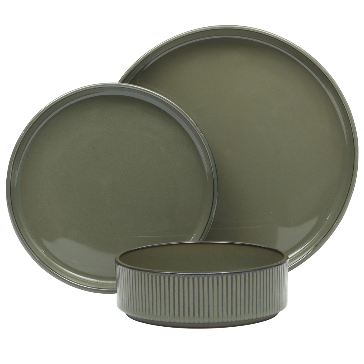 Gibson Elite Townscape glaze detail showcases rustic glow on table