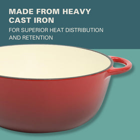 Gibson Home Addlestone 2.65-quart pot supports braising, frying, and baking.