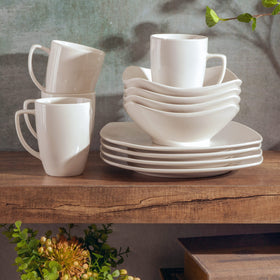 Gibson Home Amelia Court porcelain: AB-grade, heat-resistant, BPA-free for everyday use