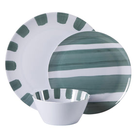 Gibson Home Cottage Stripes gift-ready set suits weddings and housewarmings.