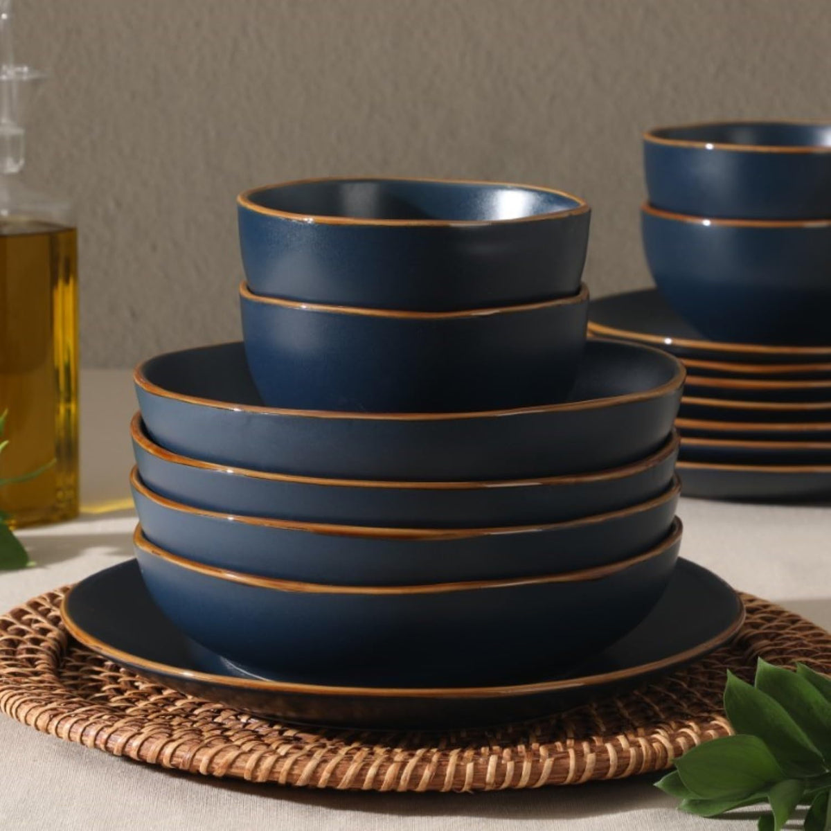 Gibson Home Hazeltine cereal bowls ideal for morning servings.