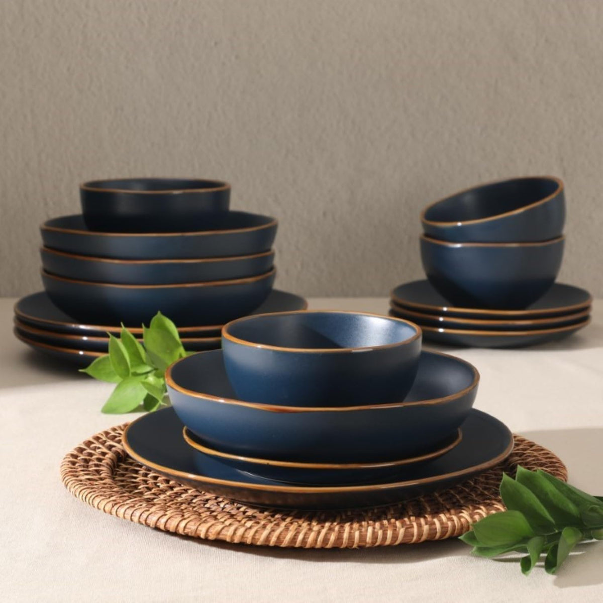 Gibson Home Hazeltine dinner bowls suitable for soups and salads.