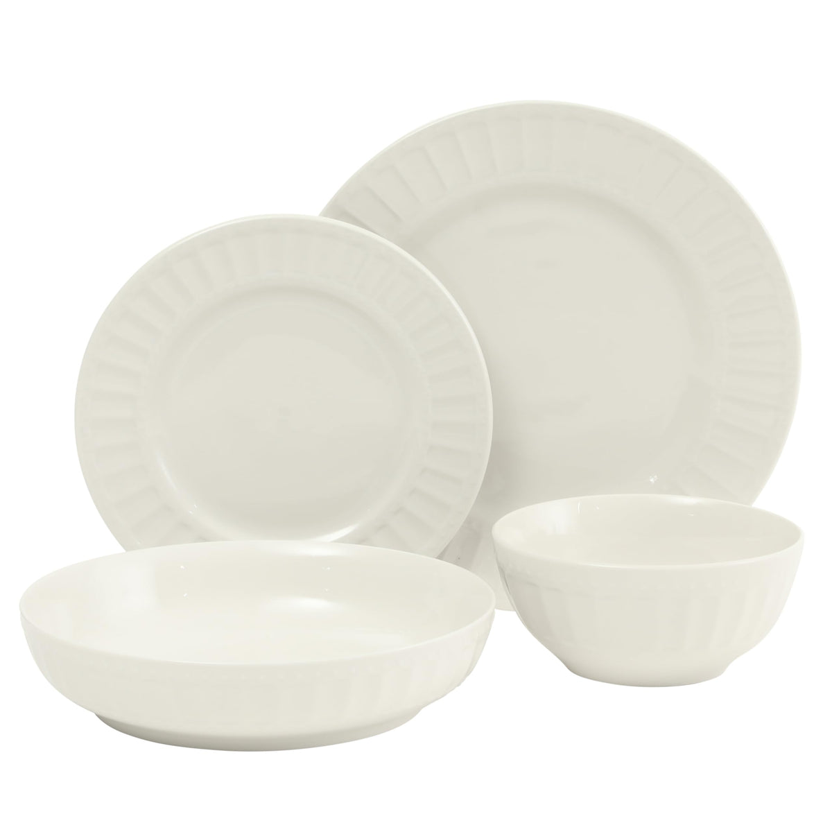 Gibson Home Melbourne entertaining-table setup highlights timeless dinnerware.